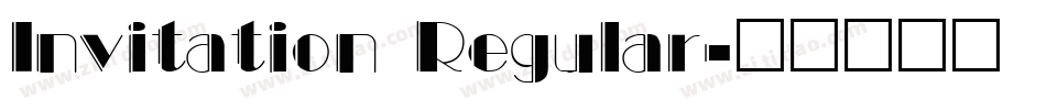 Invitation Regular字体转换
